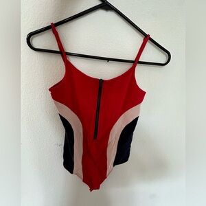 Express Red and Blue Bodysuit